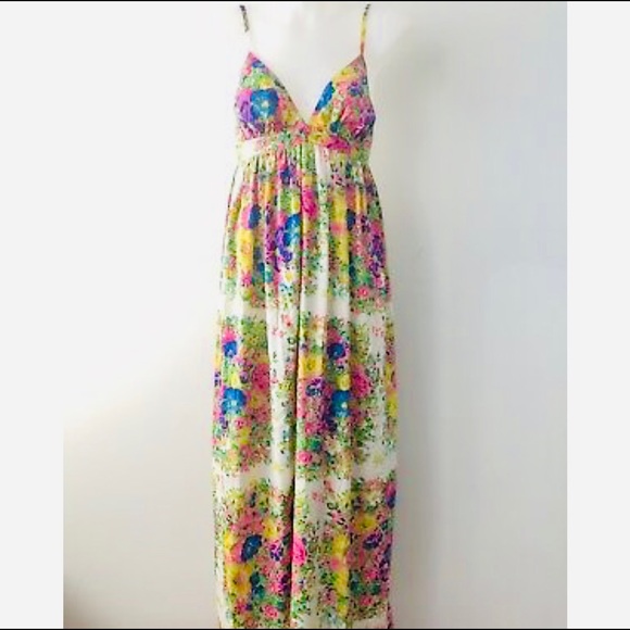 Topshop Petite Floral Maxi Boho Slip Dress - Picture 7 of 8
